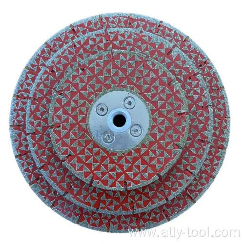 Electroplated triangle saw blade